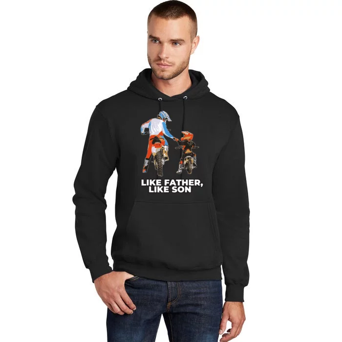 Moto Boss Braaap Dirt Bike Motocross OffRoading Tall Hoodie