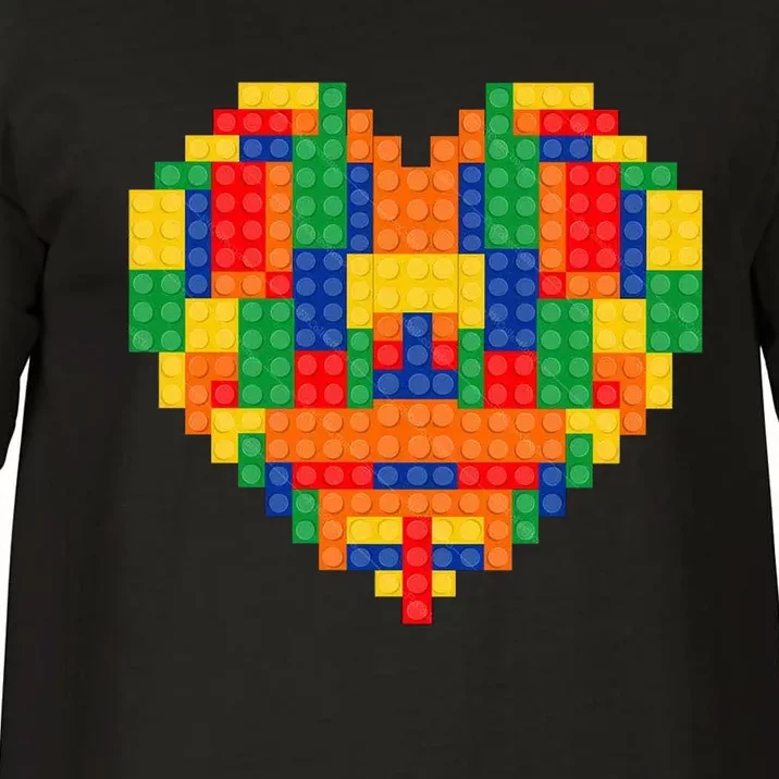 Master Builder Block Brick Building Heart Valentines Day Comfort Colors T-Shirt