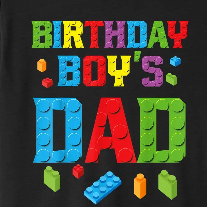 Master Builder Birthday Boy's Dad Building Bricks Blocks Men ChromaSoft Performance T-Shirt