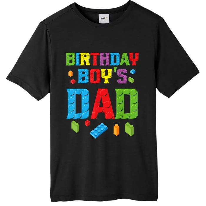 Master Builder Birthday Boy's Dad Building Bricks Blocks Men ChromaSoft Performance T-Shirt