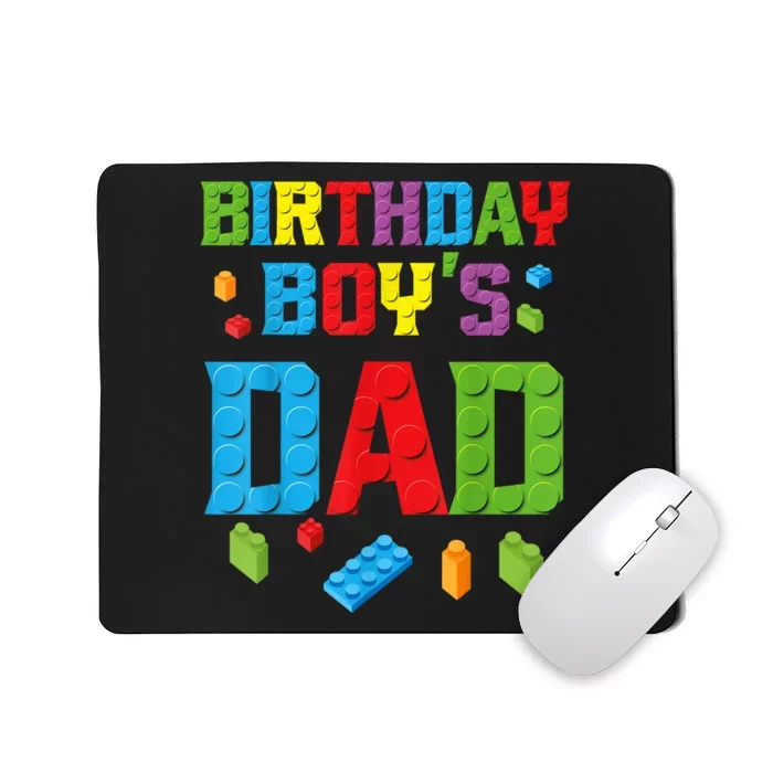 Master Builder Birthday Boy's Dad Building Bricks Blocks Men Mousepad