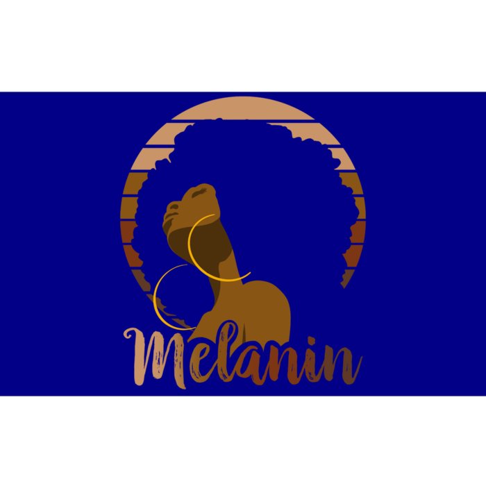 Melanin Beautiful Black Natural Hair Black History Gift Bumper Sticker