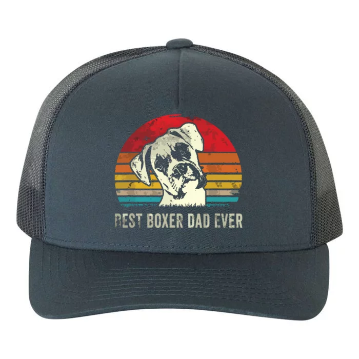 Mes Best Boxer Dad Ever Funny Boxer Dog Dad Fathers Day Gift Yupoong Adult 5-Panel Trucker Hat