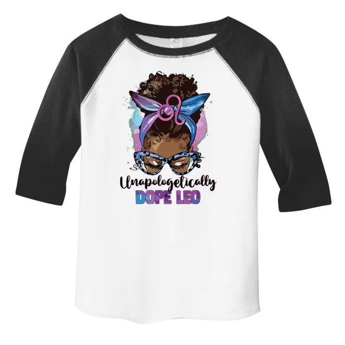 Messy Bun Black Women Unapologetically Dope Leo Apparel Toddler Fine Jersey T-Shirt