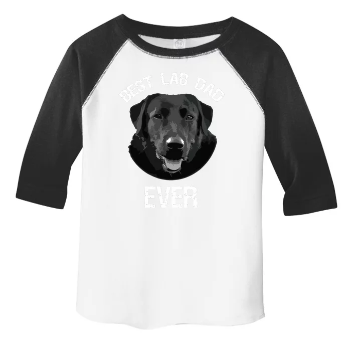 Mes Best Black Labrador Retriever Dad Ever Lab Dog Lover Daddy Toddler Fine Jersey T-Shirt