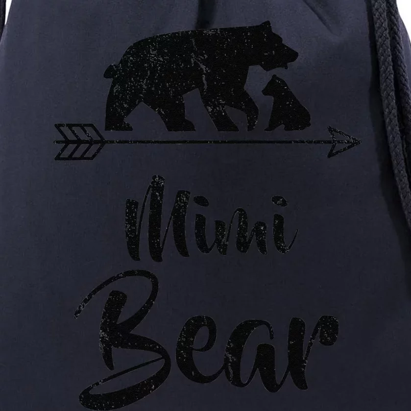 Mimi Bear Best Gift Mothers Fathers Day Drawstring Bag