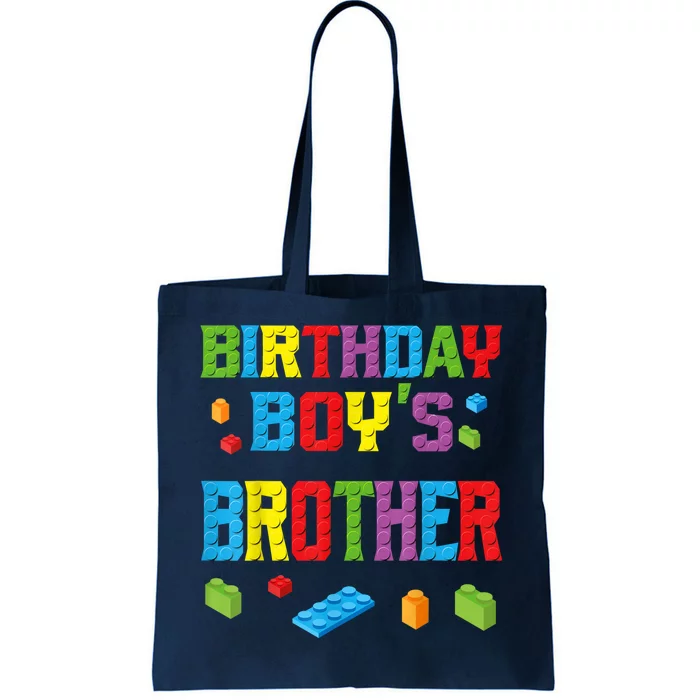 Master Builder Birthday Boy's Brother Building Bricks Blocks Tote Bag