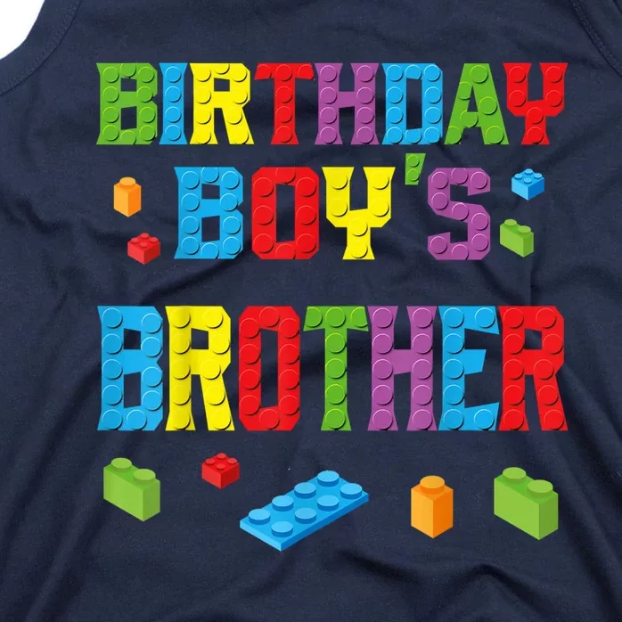 Master Builder Birthday Boy's Brother Building Bricks Blocks Tank Top