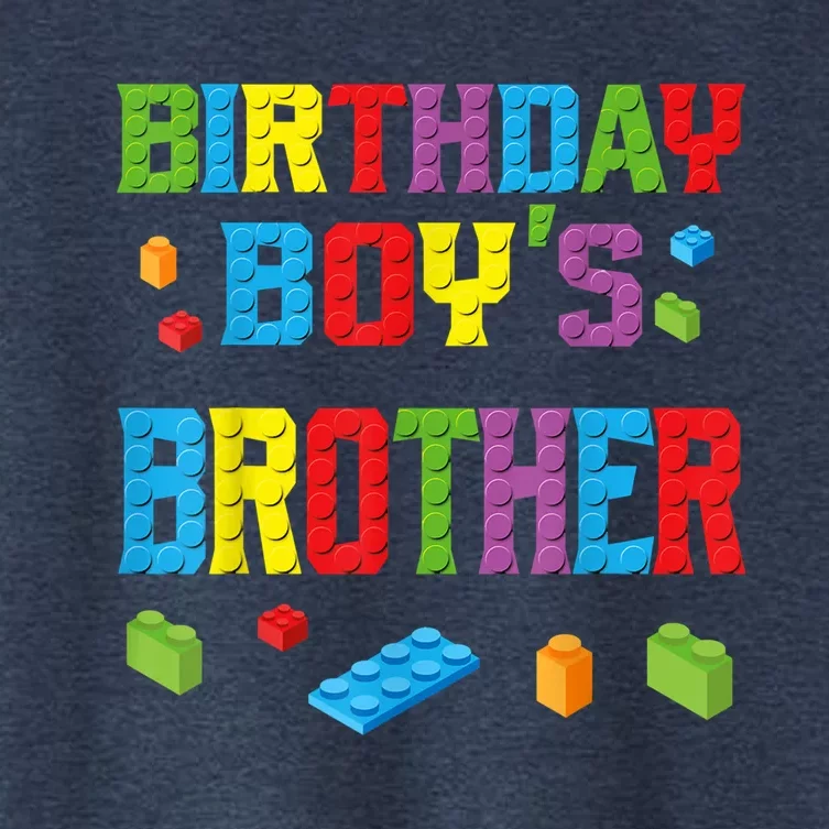 Master Builder Birthday Boy's Brother Building Bricks Blocks Women's Crop Top Tee