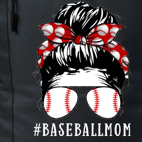 Messy Bun Baseball Mom Daily Commute Backpack