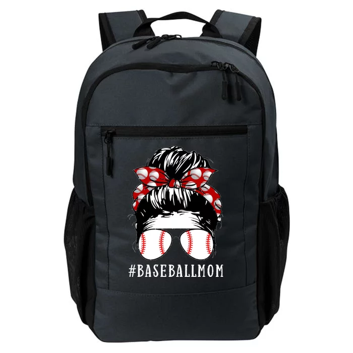 Messy Bun Baseball Mom Daily Commute Backpack