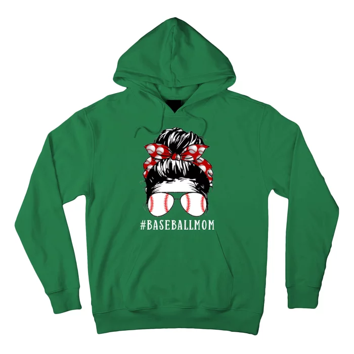 Messy Bun Baseball Mom Hoodie