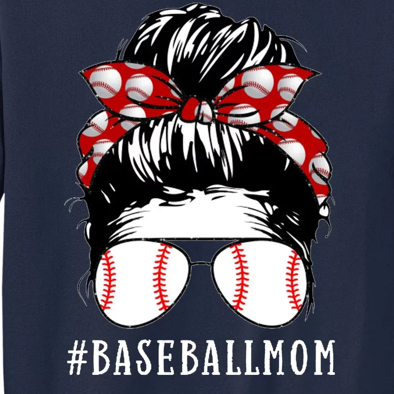 Messy Bun Baseball Mom Tall Sweatshirt