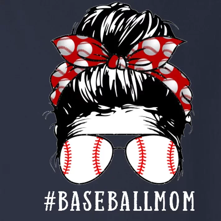 Messy Bun Baseball Mom Toddler Long Sleeve Shirt