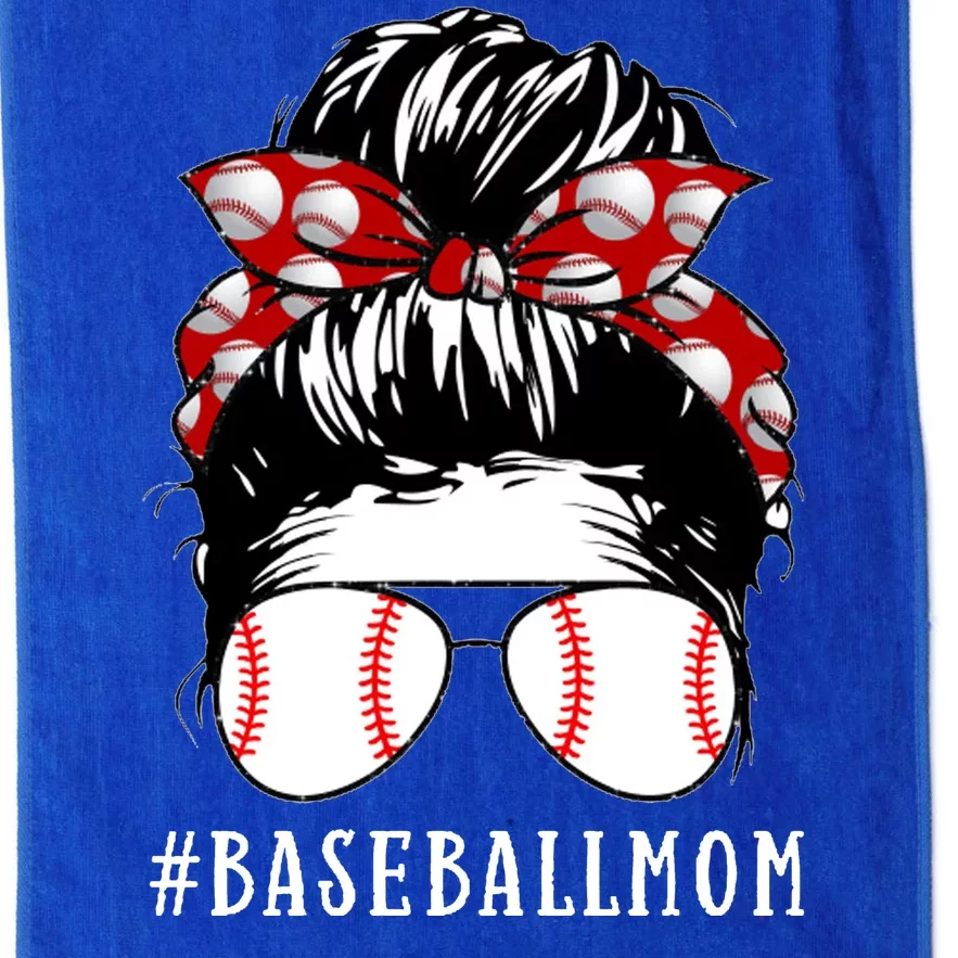 Messy Bun Baseball Mom Platinum Collection Golf Towel