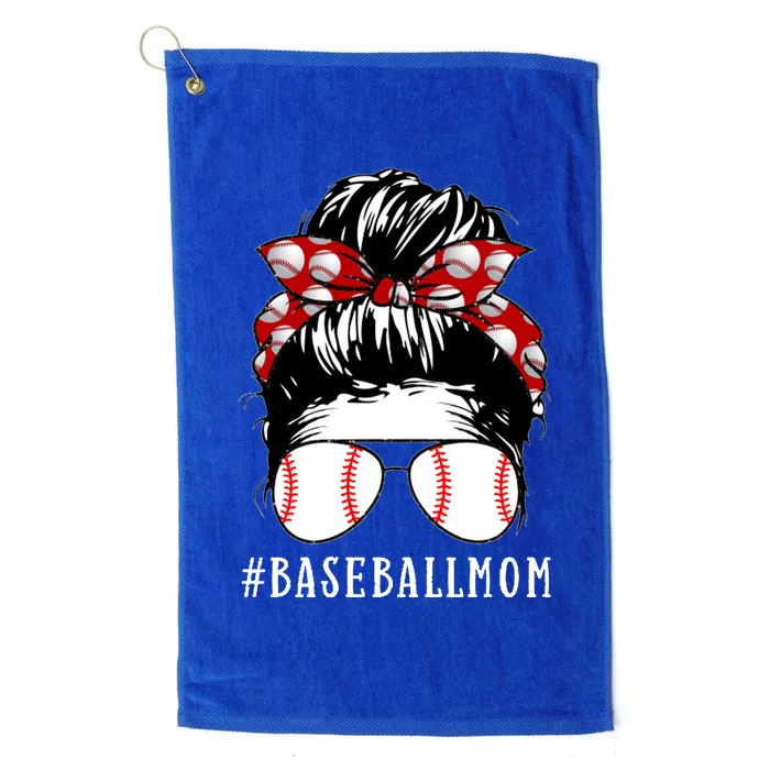 Messy Bun Baseball Mom Platinum Collection Golf Towel