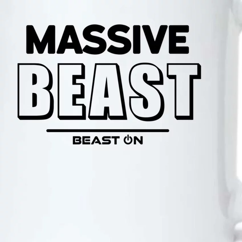 Massive Beast Bodybuilding Fitness Motivation Gym Sayings Gift Black Color Changing Mug