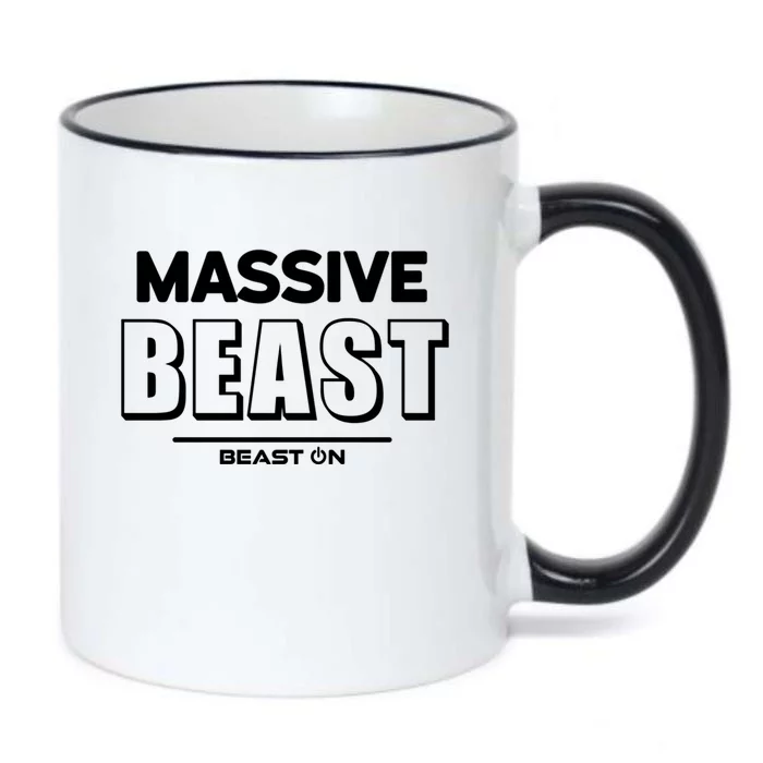 Massive Beast Bodybuilding Fitness Motivation Gym Sayings Gift Black Color Changing Mug