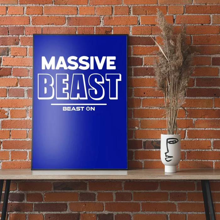 Massive Beast Bodybuilding Fitness Motivation Gym Sayings Gift Poster