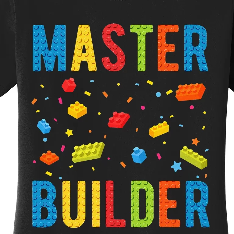 Master Builder Building Blocks Brick Builder Women's T-Shirt