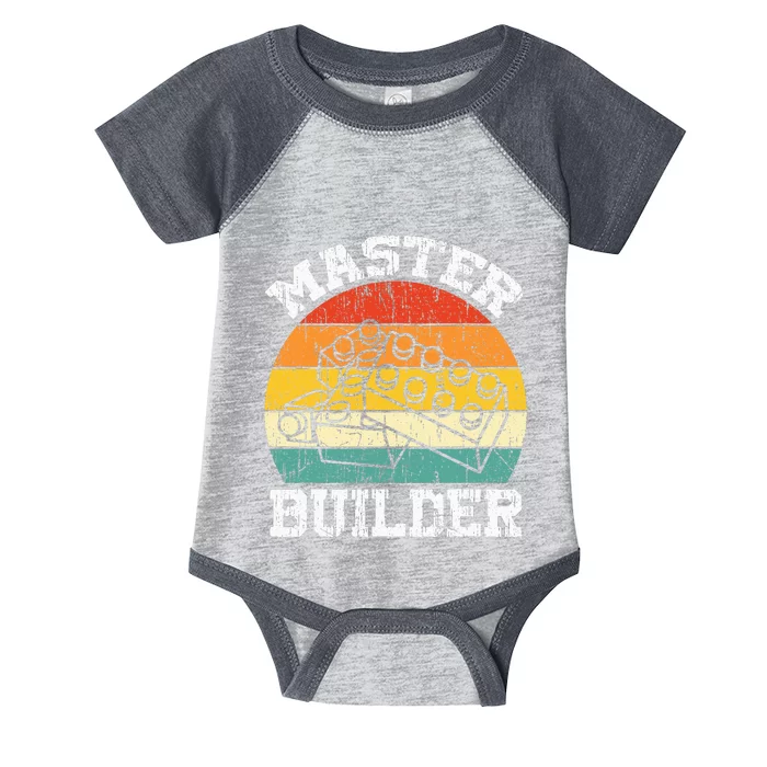 Master Builder Building Blocks Brick Toy Master Builder Infant Baby Jersey Bodysuit