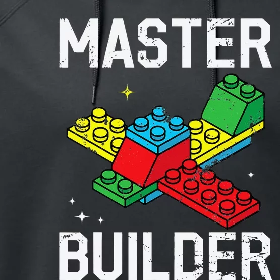 Master Builder Building Blocks Brick Toy Performance Fleece Hoodie