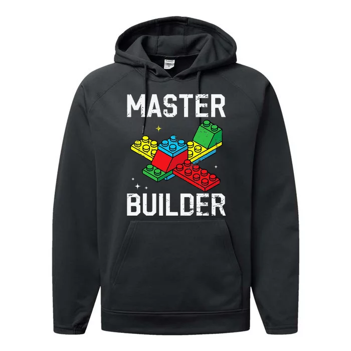 Master Builder Building Blocks Brick Toy Performance Fleece Hoodie