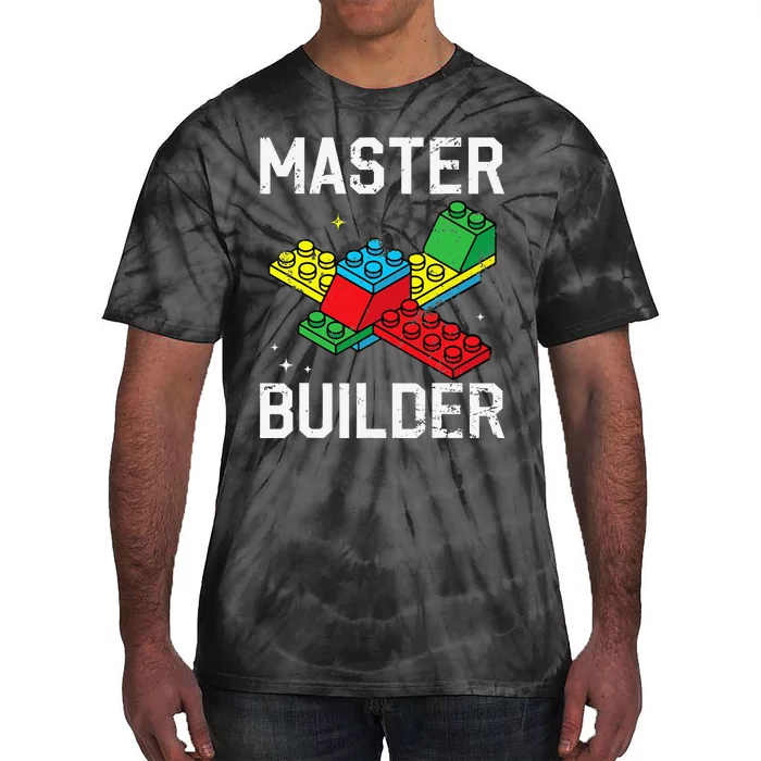 Master Builder Building Blocks Brick Toy Tie-Dye T-Shirt