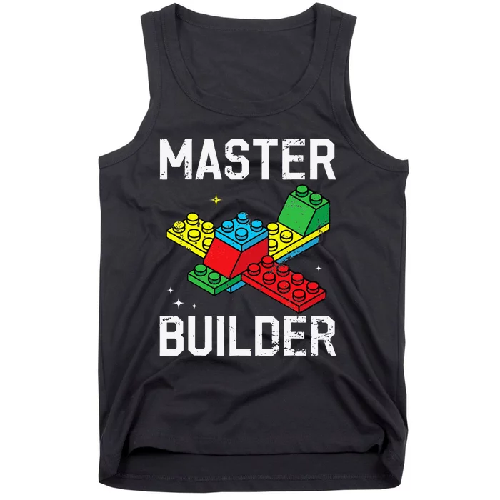 Master Builder Building Blocks Brick Toy Tank Top