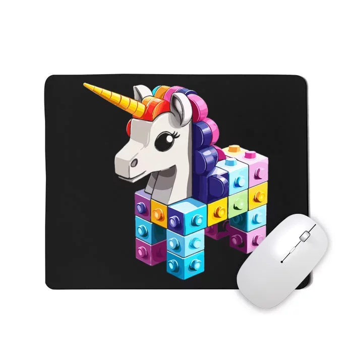 Master Builder Bricks Blocks Play Toy.s Unicorn Mousepad