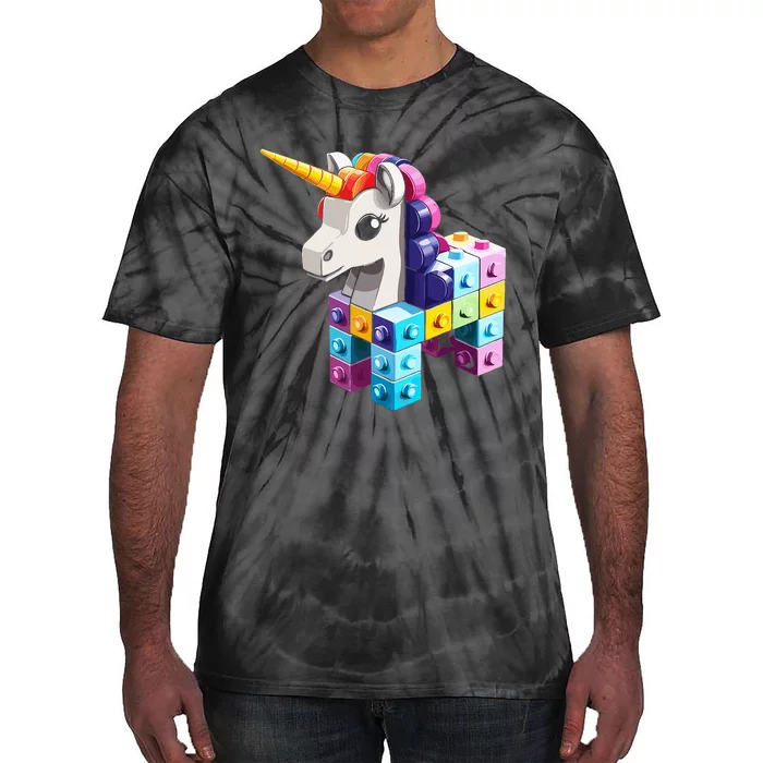 Master Builder Bricks Blocks Play Toy.s Unicorn Tie-Dye T-Shirt