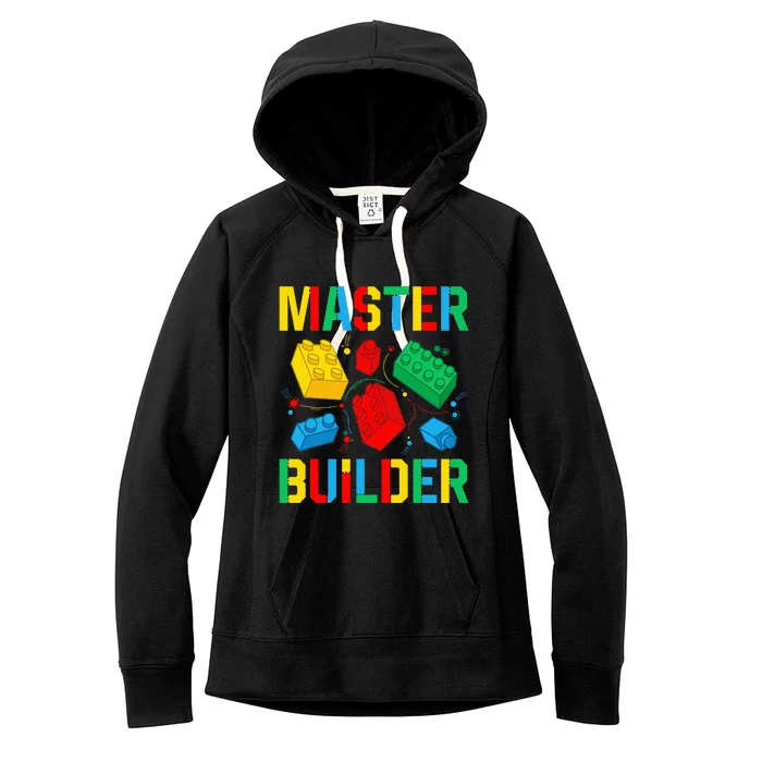 Master Builder Building Blocks Brick Toy Master Builder Women's Fleece Hoodie