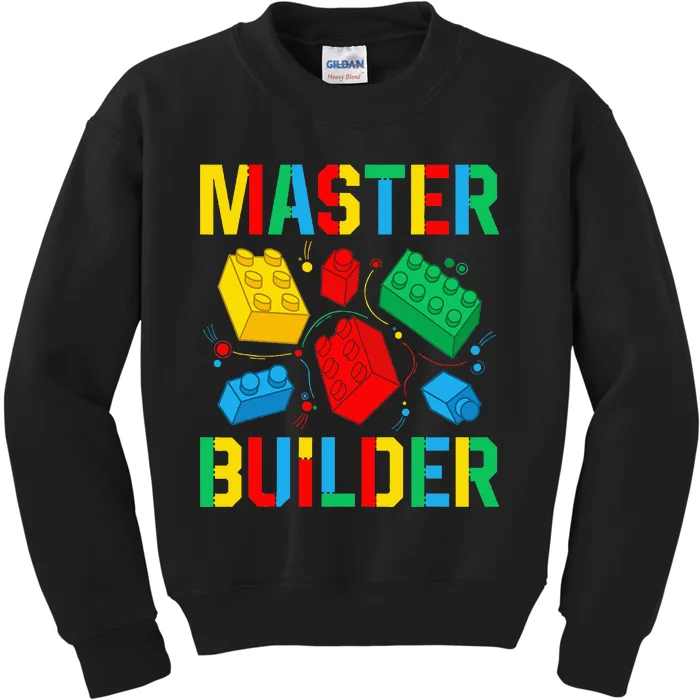 Master Builder Building Blocks Brick Toy Master Builder Kids Sweatshirt