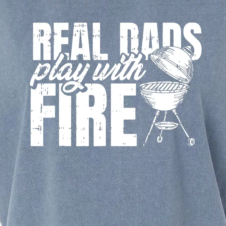 Men BBQ Chef Dad Fathers Day Grill Grilling Master Papa Grandpa Garment-Dyed Women's Muscle Tee