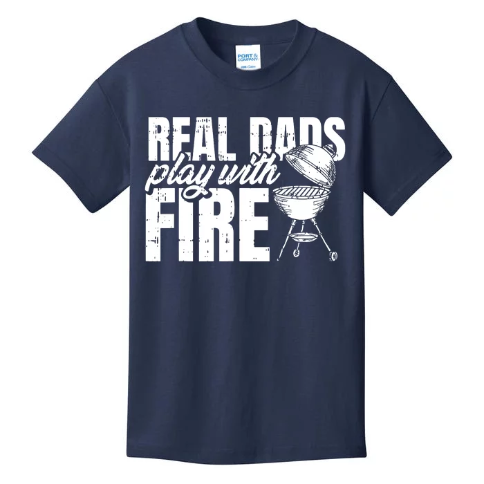 Men BBQ Chef Dad Fathers Day Grill Grilling Master Papa Grandpa Kids T-Shirt