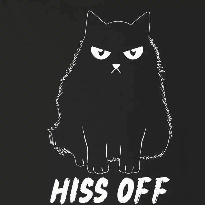 Meow Black Cat Hiss Off Funny Toddler Long Sleeve Shirt