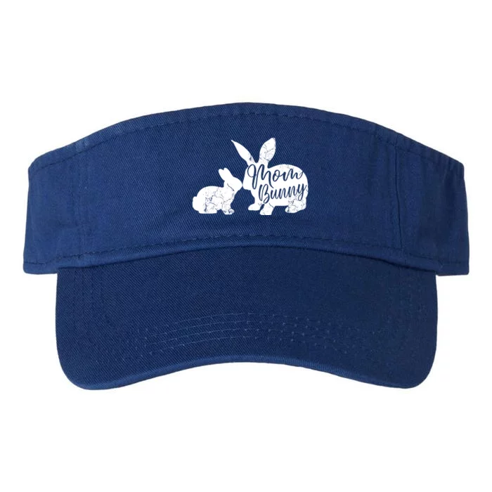 Mom Bunny Cute Matching Easter Gift Gift Valucap Bio-Washed Visor