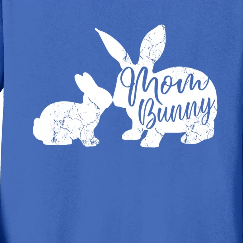 Mom Bunny Cute Matching Easter Gift Gift Kids Long Sleeve Shirt