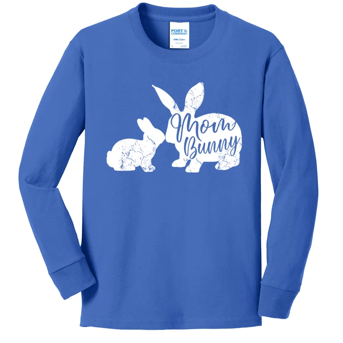 Mom Bunny Cute Matching Easter Gift Gift Kids Long Sleeve Shirt