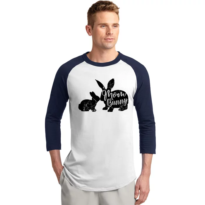 Mom Bunny Cute Matching Easter Gift Gift Baseball Sleeve Shirt