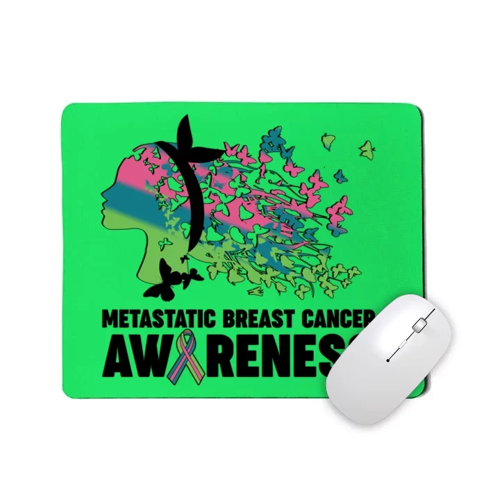 Metastatic Breast Cancer Awareness Butterflies Mousepad