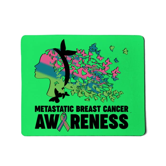 Metastatic Breast Cancer Awareness Butterflies Mousepad