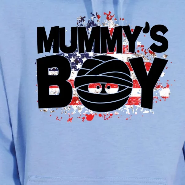 Mummys Boy Cute American Flag Unisex Surf Hoodie