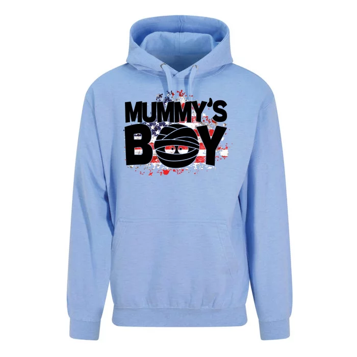 Mummys Boy Cute American Flag Unisex Surf Hoodie