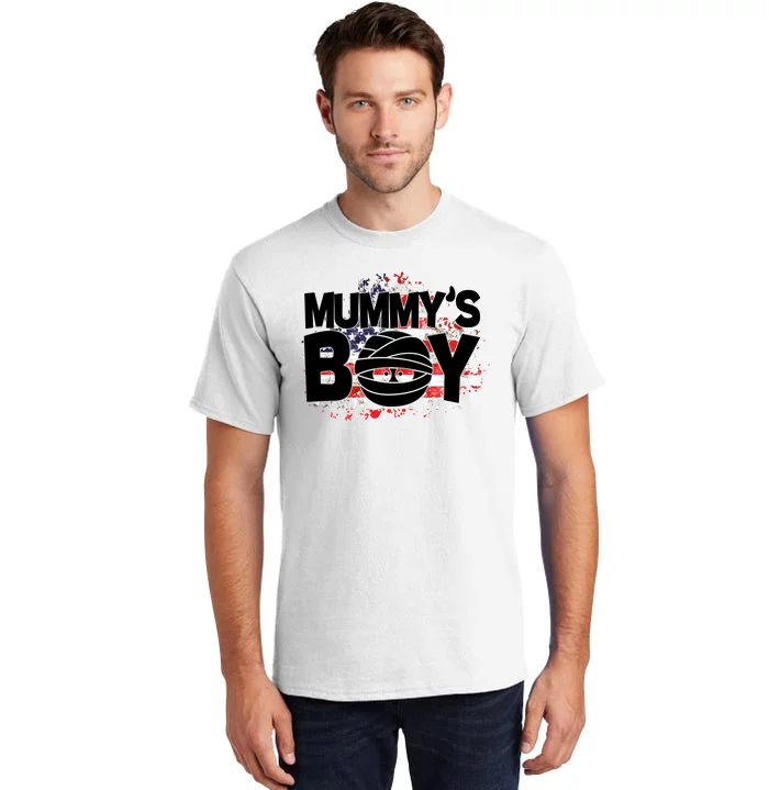 Mummys Boy Cute American Flag Tall T-Shirt