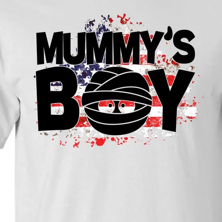 Mummys Boy Cute American Flag Tall T-Shirt