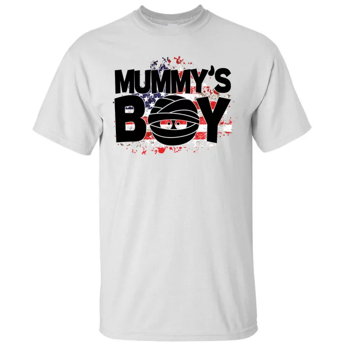 Mummys Boy Cute American Flag Tall T-Shirt