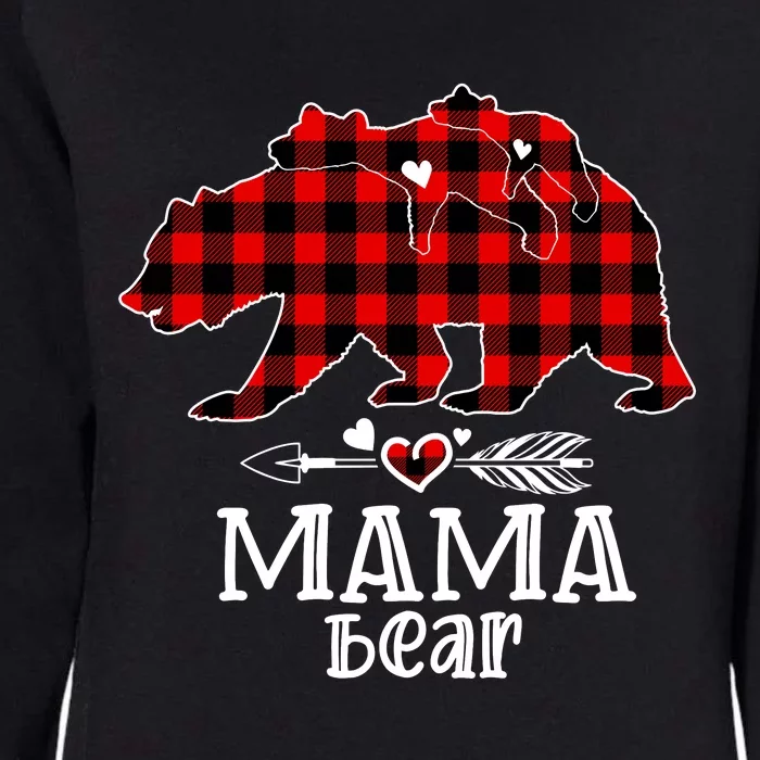 Mama Bear Christmas Bear Cool Christmas Mom Womens California Wash Sweatshirt