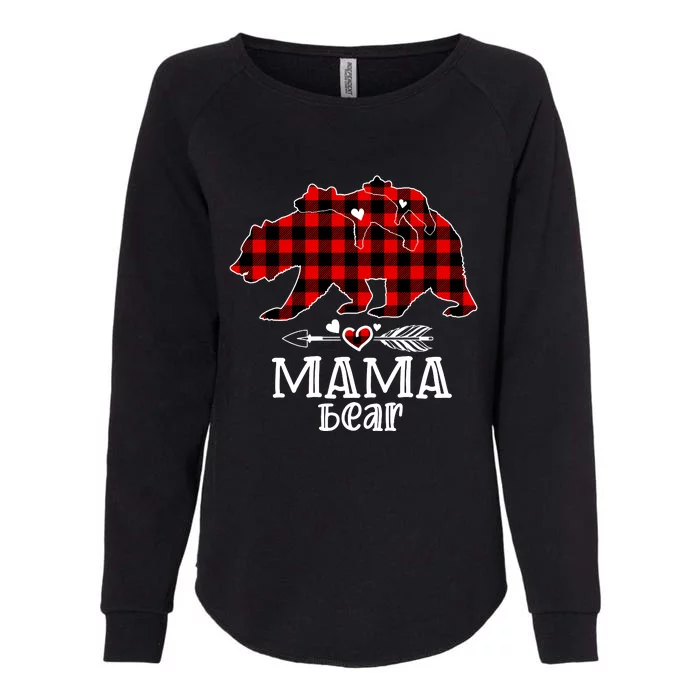 Mama Bear Christmas Bear Cool Christmas Mom Womens California Wash Sweatshirt