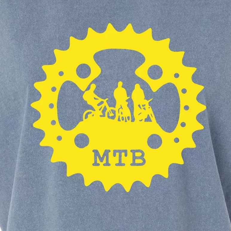 Mountain Bike Chainring Mtb Bicycle Garment-Dyed Women's Muscle Tee